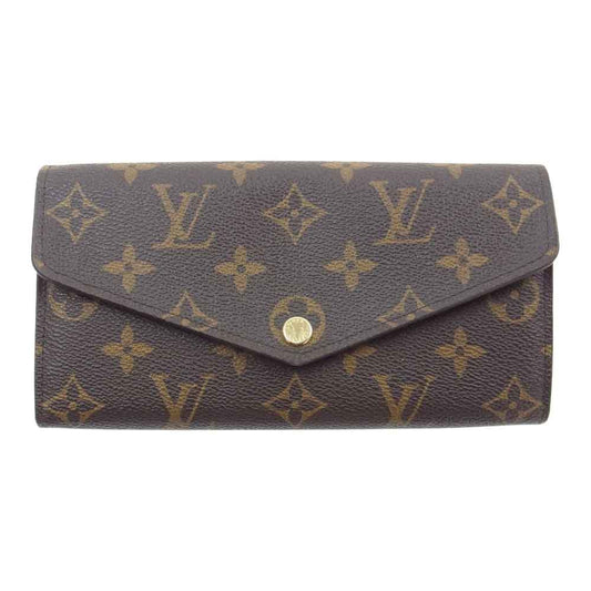 LOUIS VUITTON ルイ・ヴィトン M62235 モノグラム ポルトフォイユサラ ローズバレリーヌ 財布 ブラウン系 ピンク系【中古】