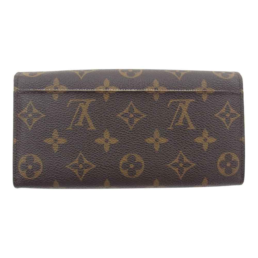 LOUIS VUITTON ルイ・ヴィトン M62235 モノグラム ポルトフォイユサラ ローズバレリーヌ 財布 ブラウン系 ピンク系【中古】