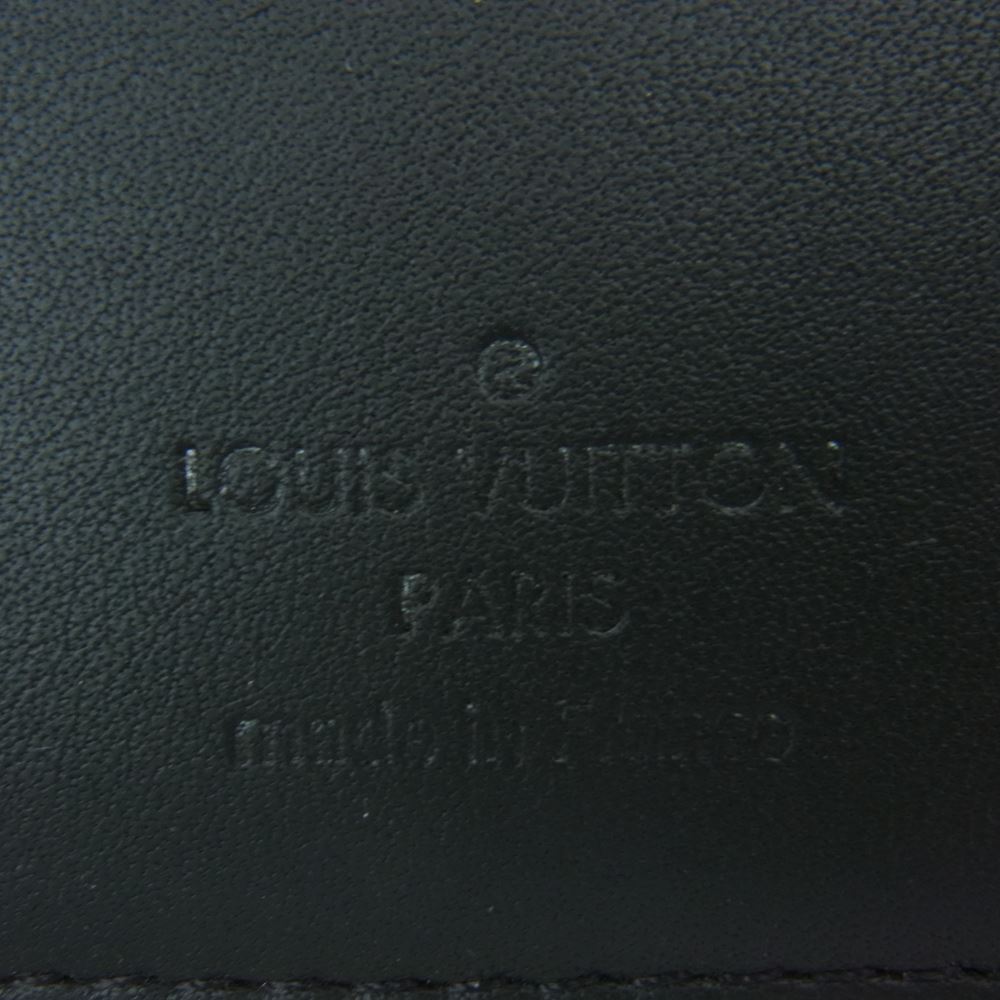 LOUIS VUITTON ルイ・ヴィトン M63256 ダークアンフィニティ ポルトフォイユ ブラザ 財布 ブラック系【中古】