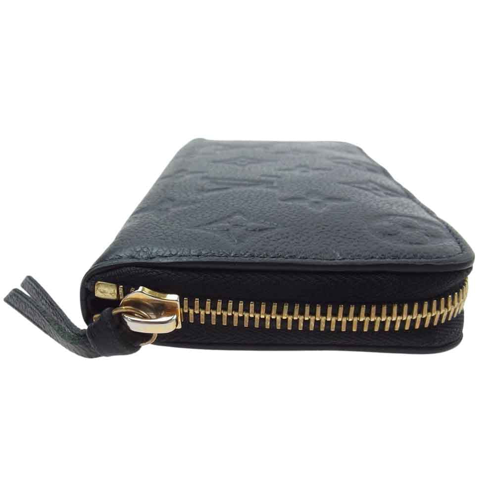 LOUIS VUITTON ルイ・ヴィトン M60171 モノグラム アンプラント ポルトフォイユ クレマンス ラウンドファスナー 長財布 ダークネイビー系【中古】