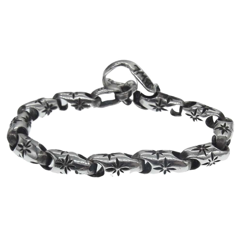 BILL WALL LEATHER ビルウォールレザー ミッドスター リンク ブレスレット w/ストーンTバー シルバー系【中古】