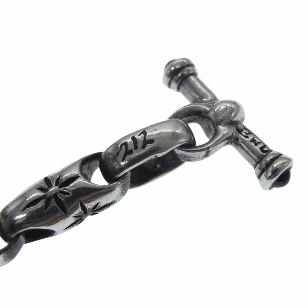 BILL WALL LEATHER ビルウォールレザー ミッドスター リンク ブレスレット w/ストーンTバー シルバー系【中古】