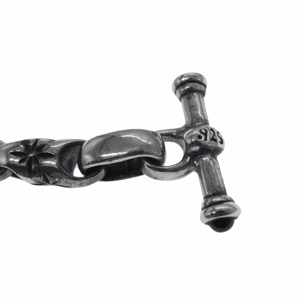 BILL WALL LEATHER ビルウォールレザー ミッドスター リンク ブレスレット w/ストーンTバー シルバー系【中古】