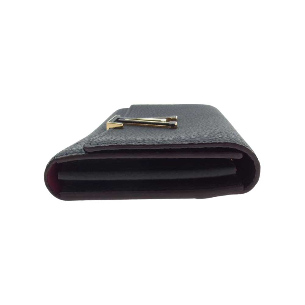 LOUIS VUITTON ルイ・ヴィトン M61248 ポルトフォイユ カプシーヌ 長財布 ブラック系【美品】【中古】
