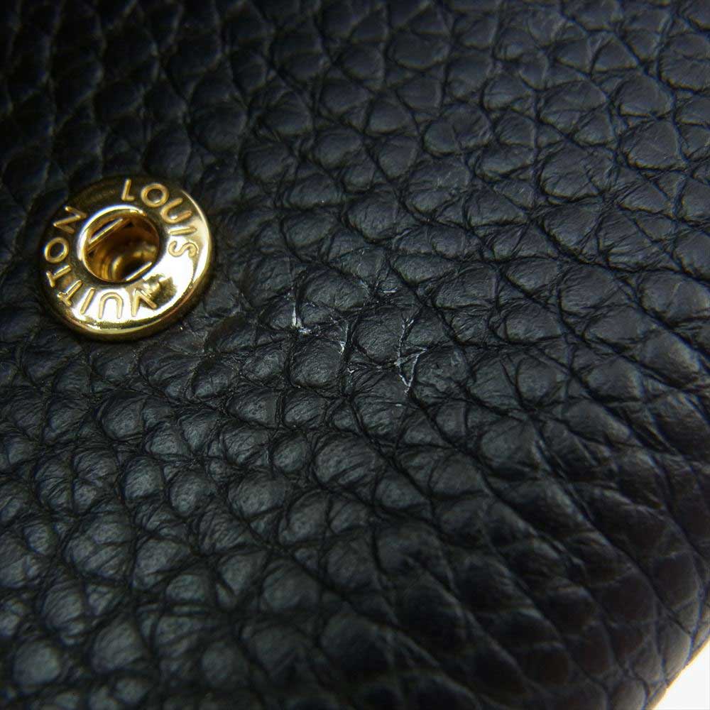 LOUIS VUITTON ルイ・ヴィトン M61248 ポルトフォイユ カプシーヌ 長財布 ブラック系【美品】【中古】