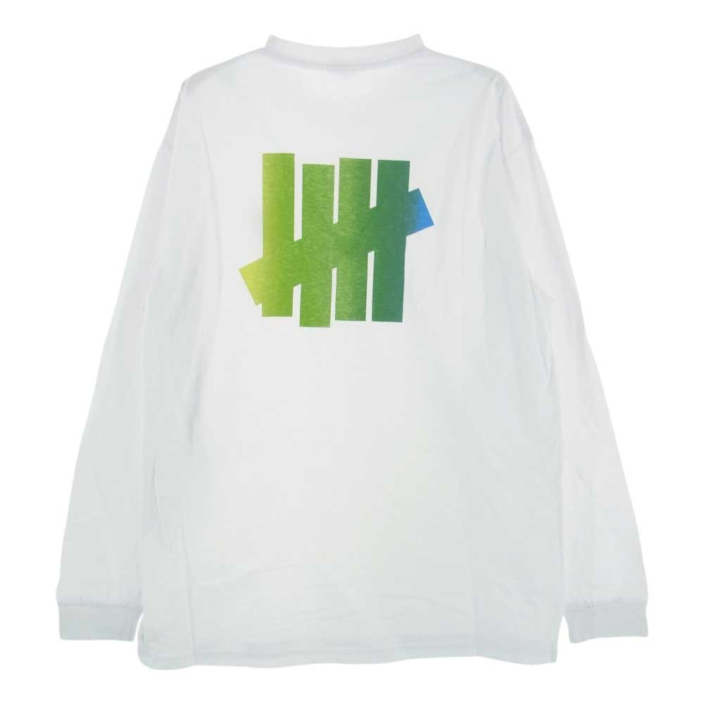 UNDEFEATED アンディフィーテッド L/S TEE  長袖 Tシャツ ホワイト  ホワイト系 L【中古】