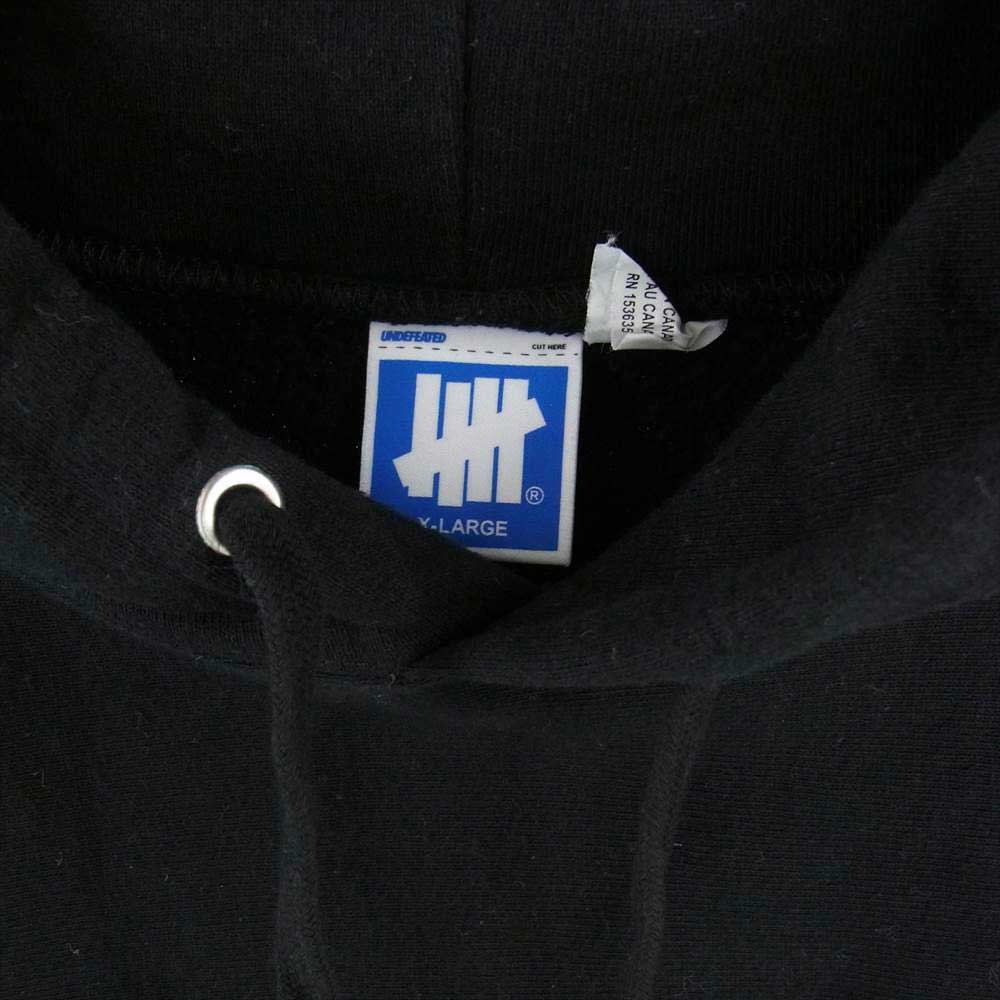 UNDEFEATED アンディフィーテッド スウェット パーカーフーディ ブラック系 XL【中古】
