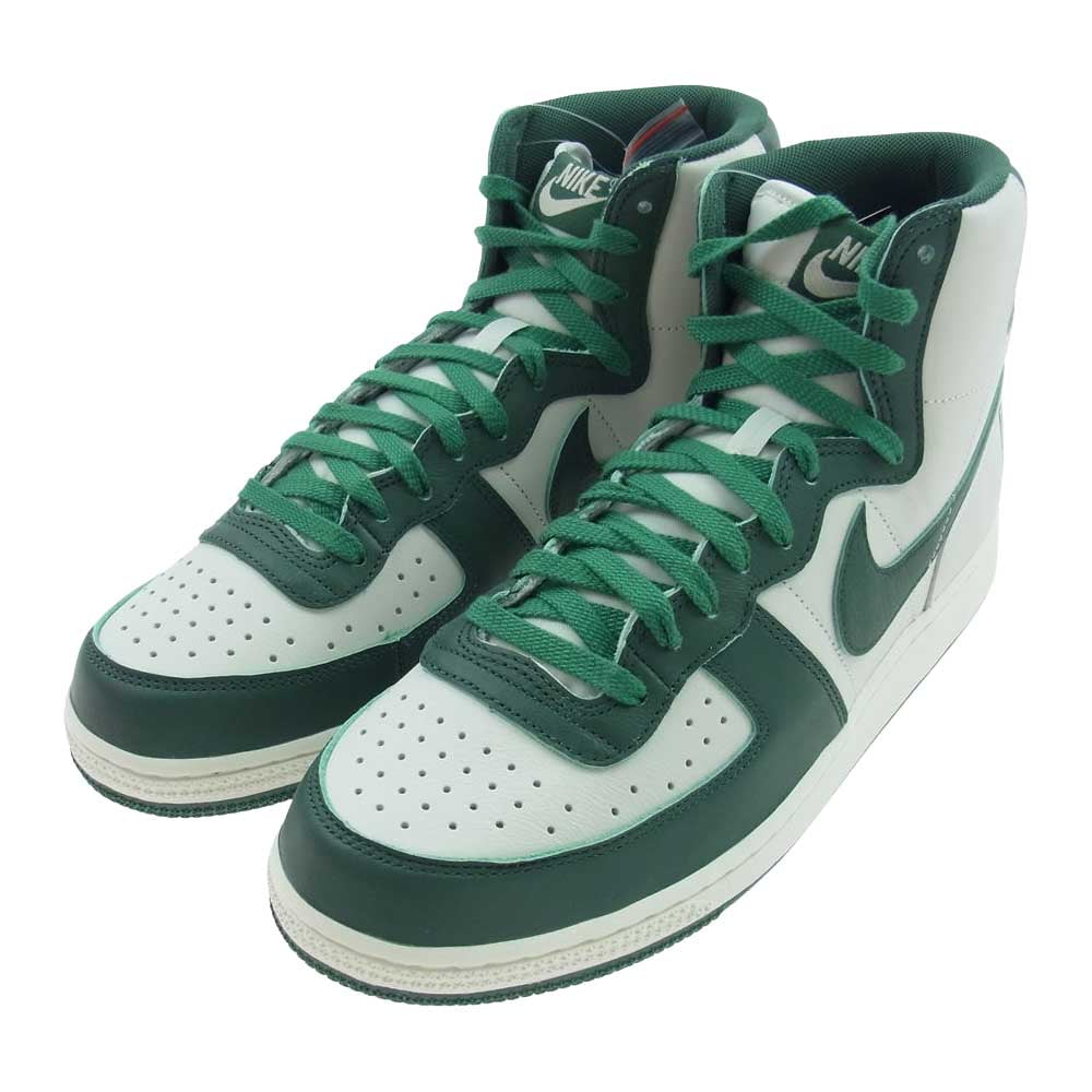 NIKE ナイキ FD0650 100 TERMINATOR HIGH ターミネーター ハイ ハイカット スニーカー  ホワイト系 グリーン系 28.5cm【新古品】【未使用】【中古】