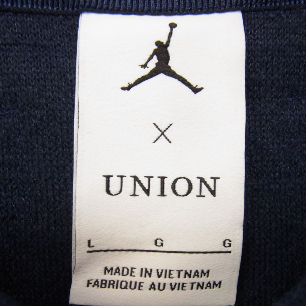 NIKE ナイキ × Jordan x UNION Track Jacket ジョーダン ユニオン トラックジャケット  ネイビー系 L【極上美品】【中古】