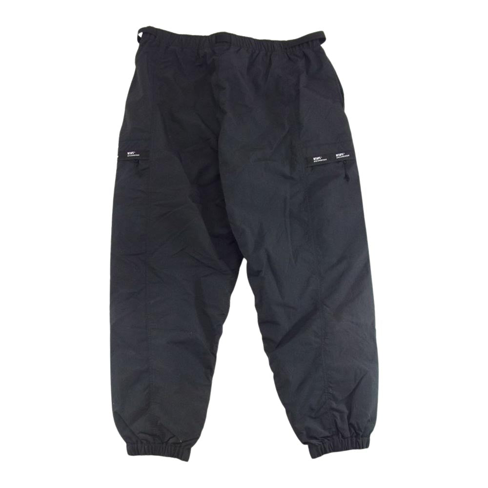 WTAPS ダブルタップス 22SS 221BRDT-PTM02 TRACKS TROUSERS NYLON TUSSAH トラウザー カーゴ パンツ ブラック  ブラック系 L【美品】【中古】