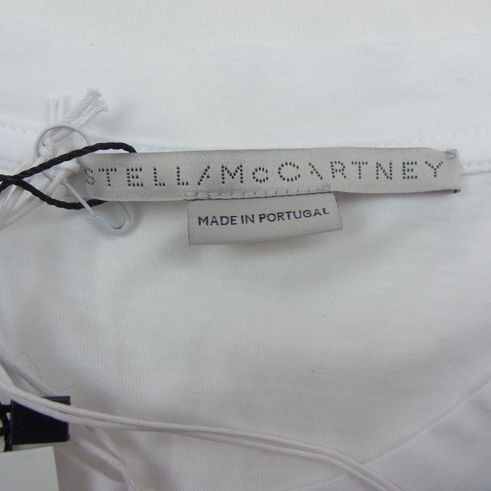Stella McCartney ステラマッカートニー ミニスター カットソー 半袖 Tシャツ ホワイト ホワイト系 36【新古品】【未使用】【中古】