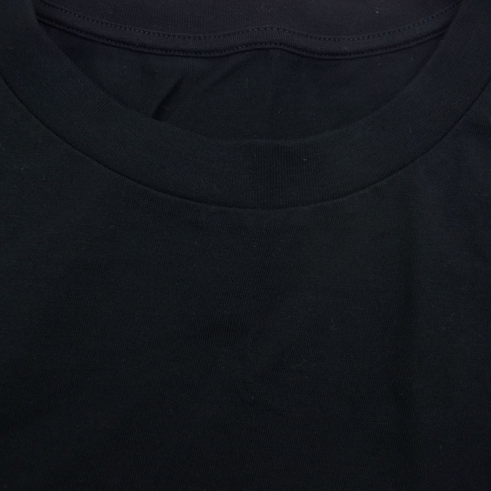 MAISON MARGIELA メゾンマルジェラ 21SS S62GD0082 S23588 MM6 FRINGED T-SHIRT フリンジ 半袖 カットソー Tシャツ  ブラック系 S【中古】