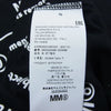 MAISON MARGIELA メゾンマルジェラ 21SS S62GD0082 S23588 MM6 FRINGED T-SHIRT フリンジ 半袖 カットソー Tシャツ  ブラック系 S【中古】