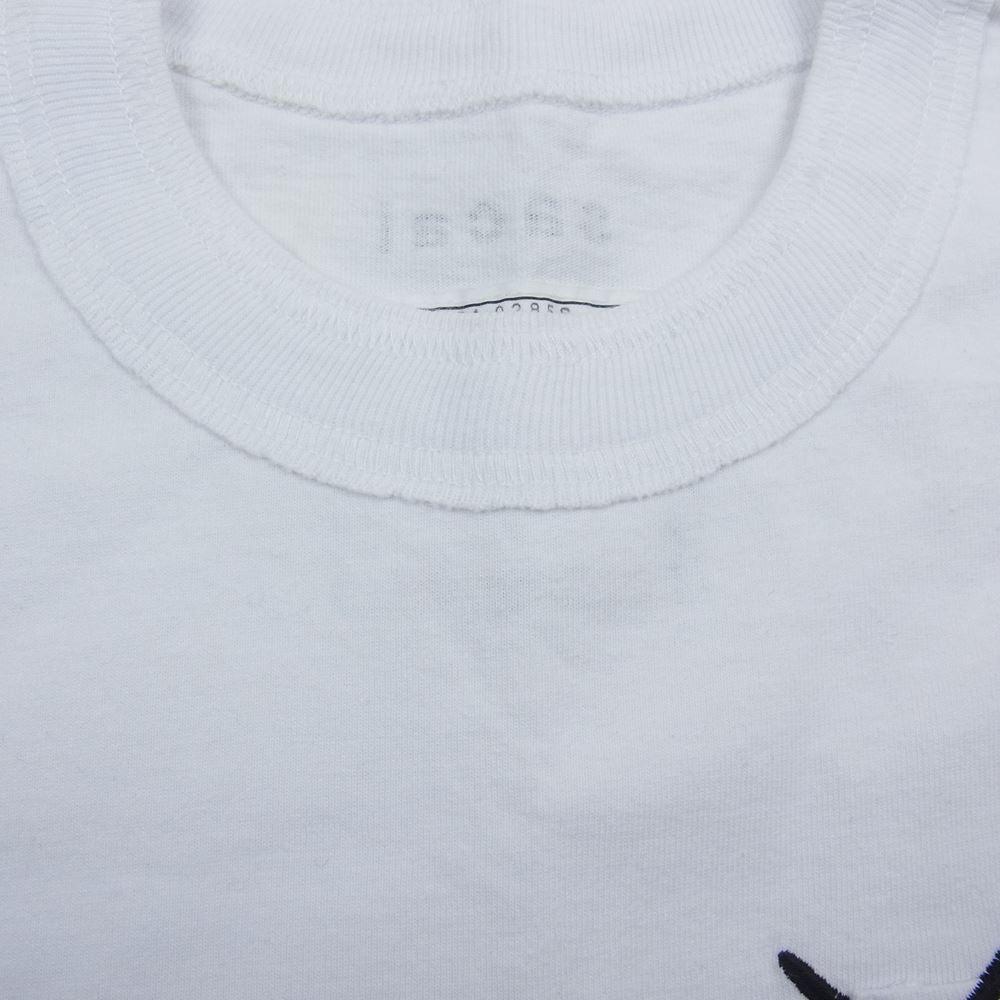 Sacai サカイ 21-0285S × KAWS カウズ ロゴ刺繍 ポケットTシャツ ...