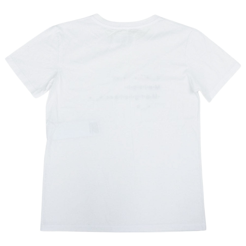 MAISON MARGIELA メゾンマルジェラ 22SS S51GC0515 S22816  フォントジェネレーター ラウンドネック ショートスリーブ シャツ 半袖 Tシャツ ホワイト ホワイト系 M【極上美品】【中古】