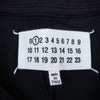 MAISON MARGIELA メゾンマルジェラ 22SS S51GC0515 S22816  フォントジェネレーター ラウンドネック ショートスリーブ シャツ 半袖 Tシャツ ブラック ブラック系 M【極上美品】【中古】