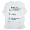 MAISON MARGIELA メゾンマルジェラ 21SS S62GD0082 S23588 MM6 FRINGED T-SHIRT フリンジ 半袖 カットソー Tシャツ ブラック ホワイト系 S【美品】【中古】