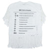MAISON MARGIELA メゾンマルジェラ 21SS S62GD0082 S23588 MM6 FRINGED T-SHIRT フリンジ 半袖 カットソー Tシャツ ブラック ホワイト系 S【美品】【中古】