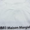 MAISON MARGIELA メゾンマルジェラ 21SS S62GD0082 S23588 MM6 FRINGED T-SHIRT フリンジ 半袖 カットソー Tシャツ ブラック ホワイト系 S【美品】【中古】