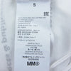 MAISON MARGIELA メゾンマルジェラ 21SS S62GD0082 S23588 MM6 FRINGED T-SHIRT フリンジ 半袖 カットソー Tシャツ ブラック ホワイト系 S【美品】【中古】