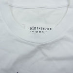 MAISON MARGIELA メゾンマルジェラ 	S51GC0505 S22816 ディストーテッドロゴ 半袖 Tシャツ ホワイト ホワイト系 S【美品】【中古】