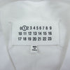 MAISON MARGIELA メゾンマルジェラ 	S51GC0505 S22816 ディストーテッドロゴ 半袖 Tシャツ ホワイト ホワイト系 S【美品】【中古】