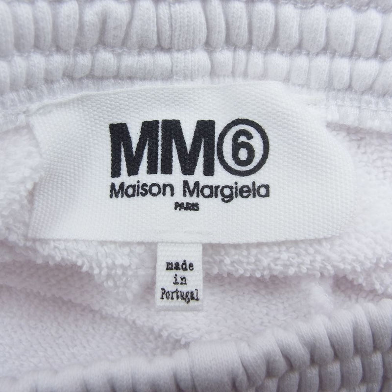 MAISON MARGIELA メゾンマルジェラ S52KA0337 S25537 MM6 パッチ ポケットトラック スウェット パンツ  ホワイト系 XS【中古】