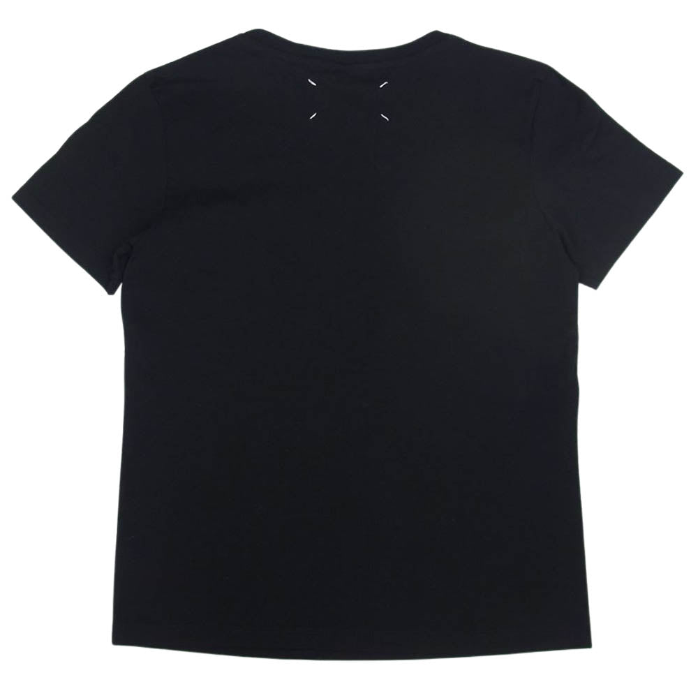 MAISON MARGIELA メゾンマルジェラ 22AW S51GC0516 S22816 ナンバリング ロゴ ショートスリーブ シャツ 半袖 Tシャツ ブラック ブラック系 M【極上美品】【中古】