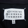 MAISON MARGIELA メゾンマルジェラ 22AW S51GC0516 S22816 ナンバリング ロゴ ショートスリーブ シャツ 半袖 Tシャツ ブラック ブラック系 M【極上美品】【中古】