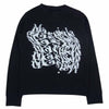 MAISON MARGIELA メゾンマルジェラ 20AW S29GU0066 S25403 アブストラクト ブランド ロゴ クルーネック スウェット ブラック系 S【中古】