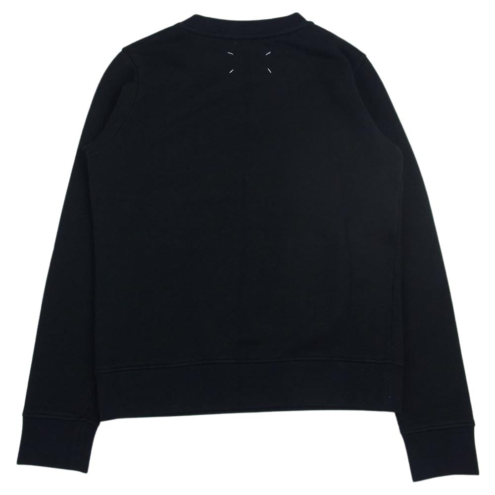 MAISON MARGIELA メゾンマルジェラ 20AW S29GU0066 S25403 アブストラクト ブランド ロゴ クルーネック スウェット ブラック系 S【中古】