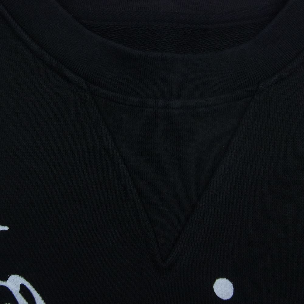 MAISON MARGIELA メゾンマルジェラ 20AW S29GU0066 S25403 アブストラクト ブランド ロゴ クルーネック スウェット ブラック系 S【中古】