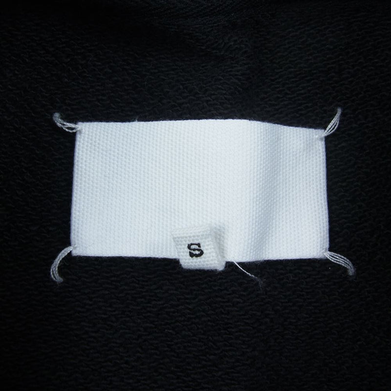 黒S新品 メゾン マルジェラ アブストラクト ロゴ スウェット シャツ ブラック