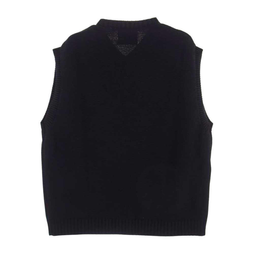 WTAPS ダブルタップス 22AW 222MADT-KNM01 DITCH VEST ニット ベスト ブラック系 X03【美品】【中古】