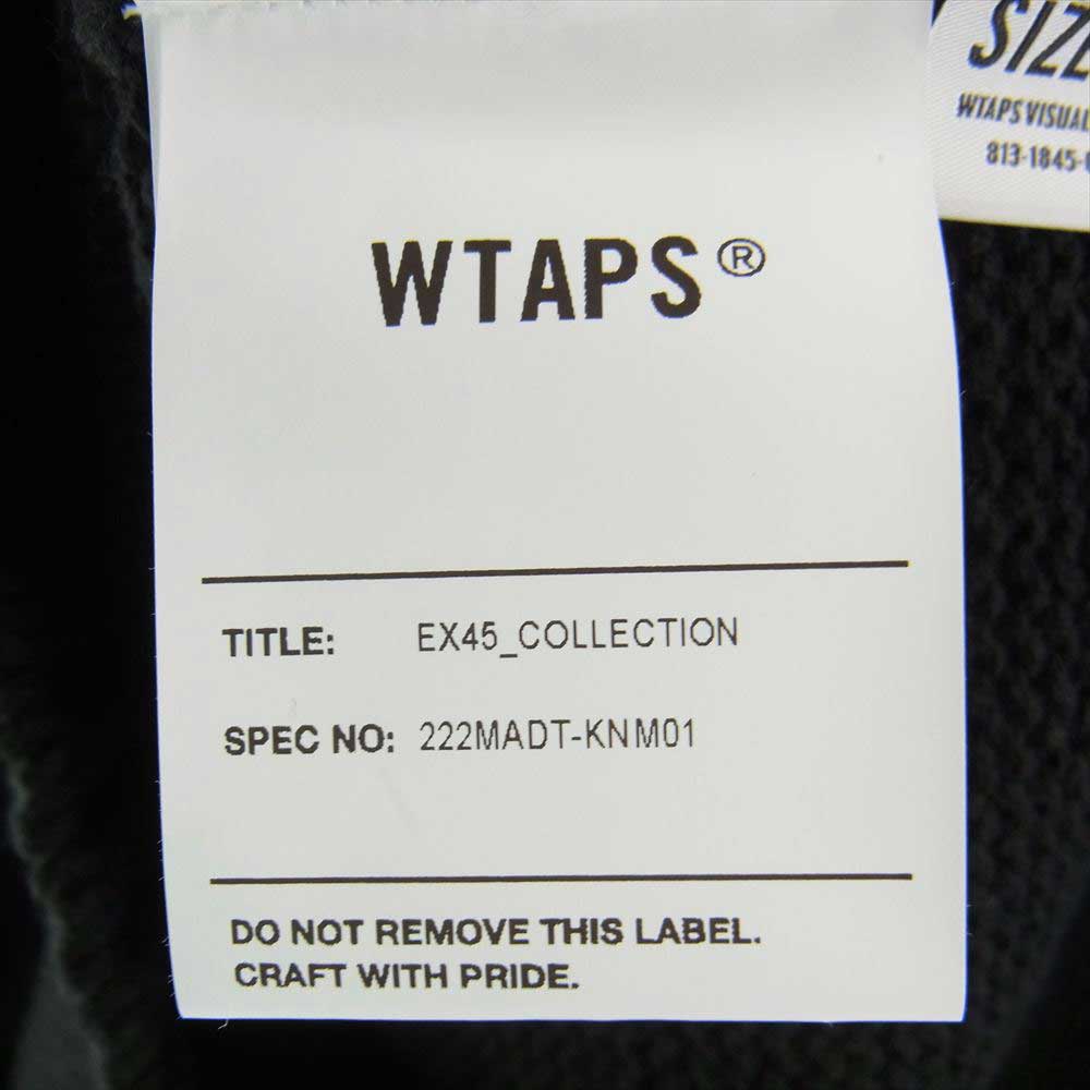 WTAPS ダブルタップス 22AW 222MADT-KNM01 DITCH VEST ニット ベスト ブラック系 X03【美品】【中古】
