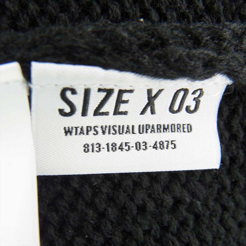 WTAPS ダブルタップス 22AW 222MADT-KNM01 DITCH VEST ニット ベスト ブラック系 X03【美品】【中古】
