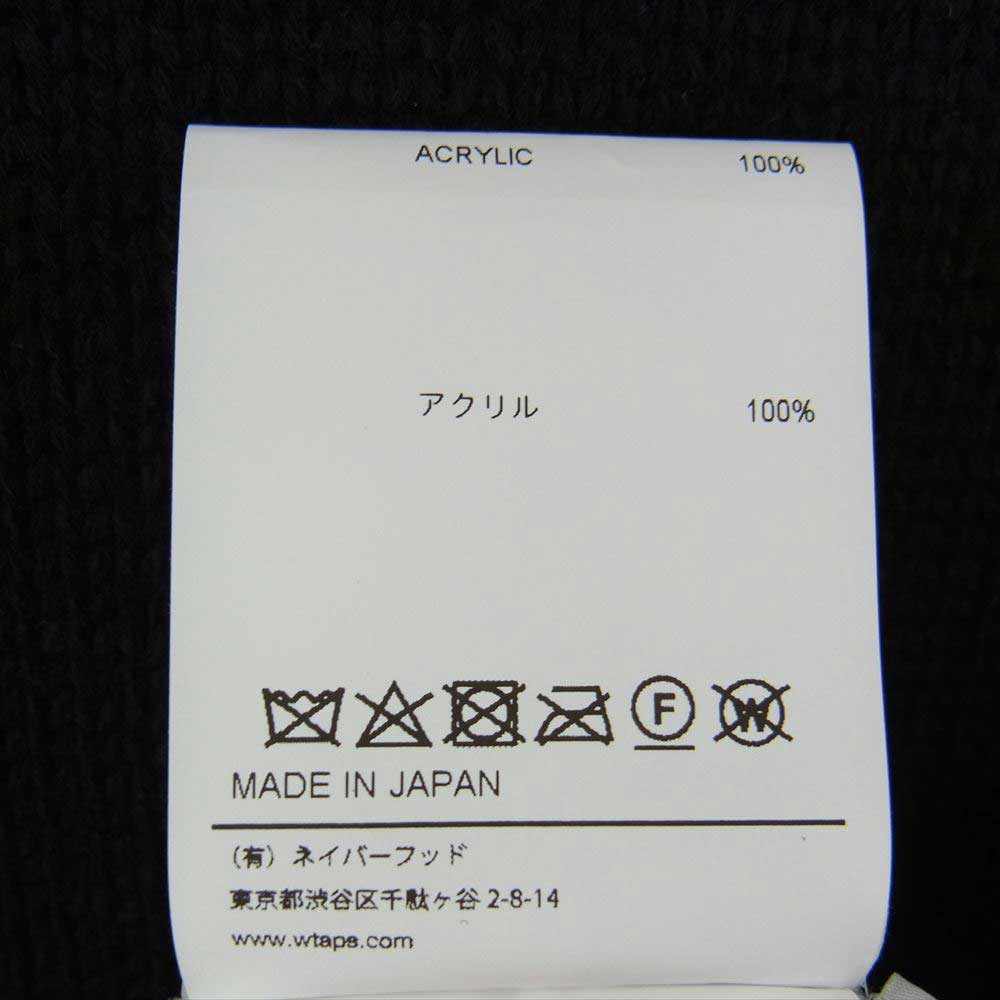 WTAPS ダブルタップス 22AW 222MADT-KNM01 DITCH VEST ニット ベスト ブラック系 X03【美品】【中古】