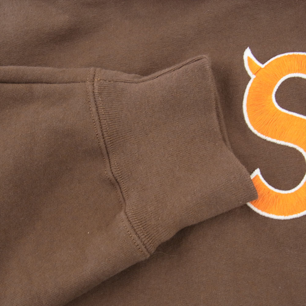 Supreme シュプリーム 22AW S Logo Hooded Sweatshirt ツノ Sロゴ フーデッド スウェットシャツ パーカー ブラウン系 L【中古】