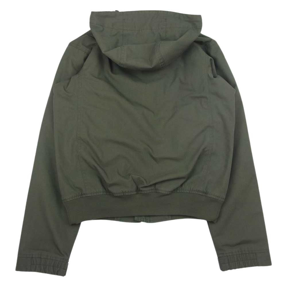 Columbia コロンビア 裏フリース フード付き コットン ジャケット カーキ系 S【中古】