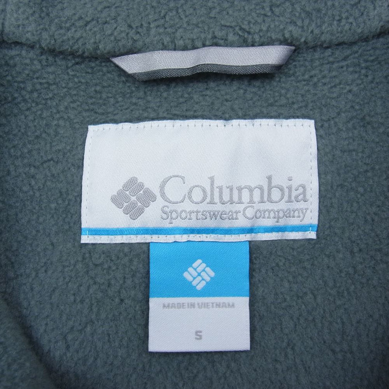 Columbia コロンビア 裏フリース フード付き コットン ジャケット カーキ系 S【中古】