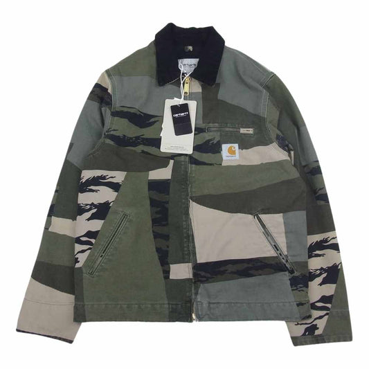 Carhartt カーハート DETROIT JACKET デトロイト ダック ジャケット カーキ系 S【極上美品】【中古】