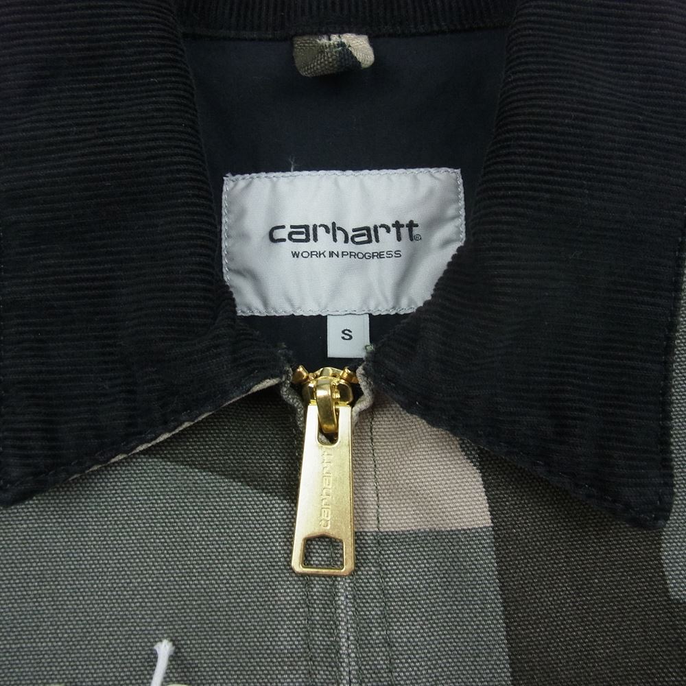 Carhartt カーハート DETROIT JACKET デトロイト ダック ジャケット カーキ系 S【極上美品】【中古】