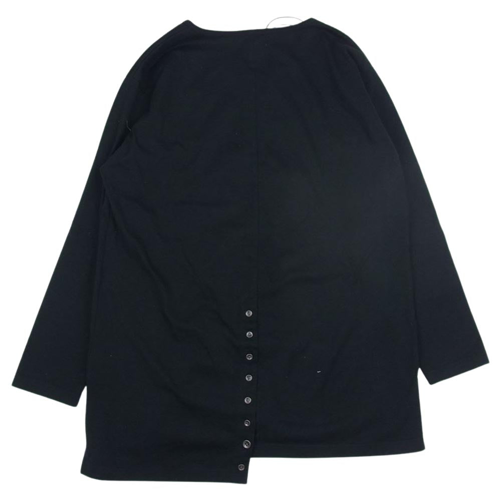 ネフォロジスト NGB-PO03 Heavy Plating Asymmetry Big Long-Sleeve ヘンリーネック 長袖 カットソー ブラック系 1【新古品】【未使用】【中古】