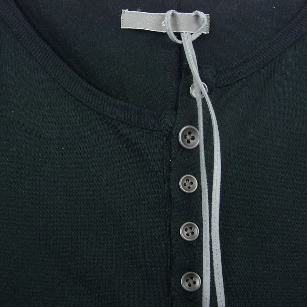 ネフォロジスト NGB-PO03 Heavy Plating Asymmetry Big Long-Sleeve ヘンリーネック 長袖 カットソー ブラック系 1【新古品】【未使用】【中古】