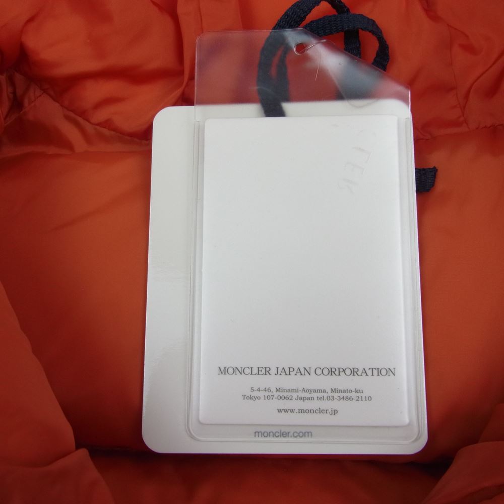 MONCLER モンクレール EFFRAIE エフェライ 袖フォックスファー フード付き ダウンジャケット オレンジ系 00【中古】
