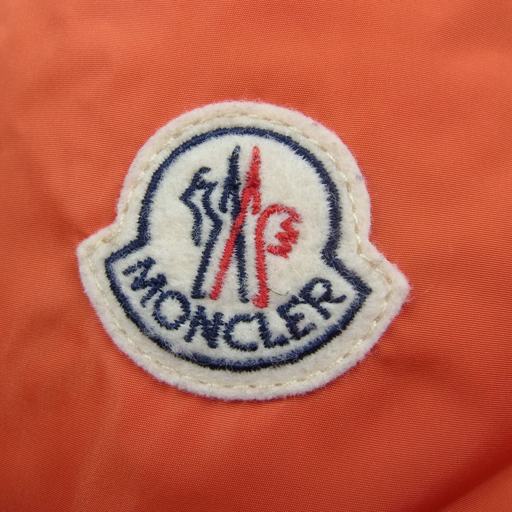 MONCLER モンクレール EFFRAIE エフェライ 袖フォックスファー フード付き ダウンジャケット オレンジ系 00【中古】