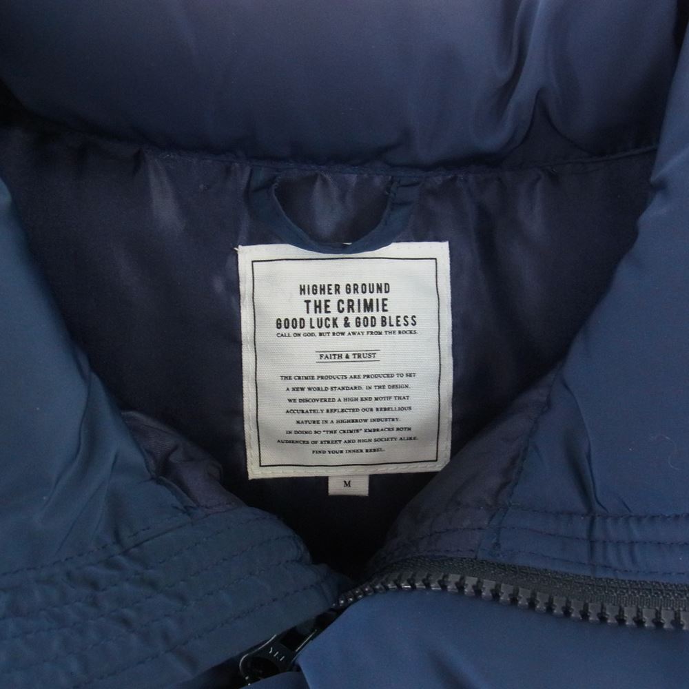 CRIMIE クライミー CONCHO THINSULATE JACKET コンチョ シンサレート 中綿 ジャケット ネイビー系 M【中古】