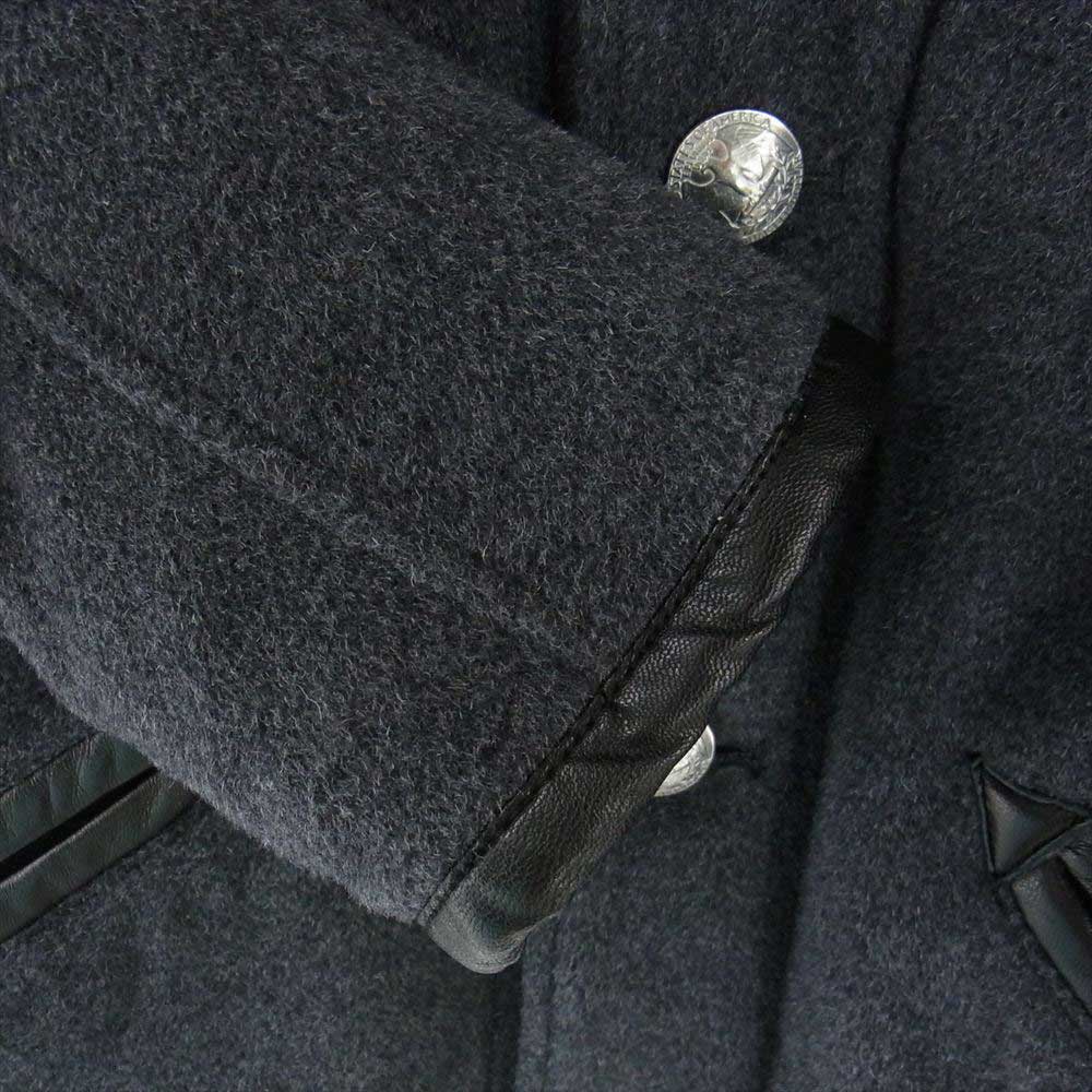 CRIMIE クライミー CONCHO MELTON JACKET レザー切替 コンチョ