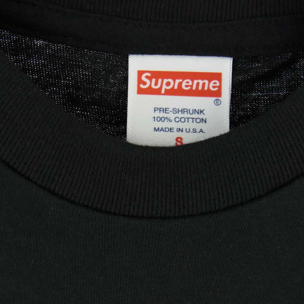 Supreme シュプリーム 19AW Pillows Tee ピローズ ロゴプリント 半袖 Tシャツ ブラック系 S【極上美品】【中古】