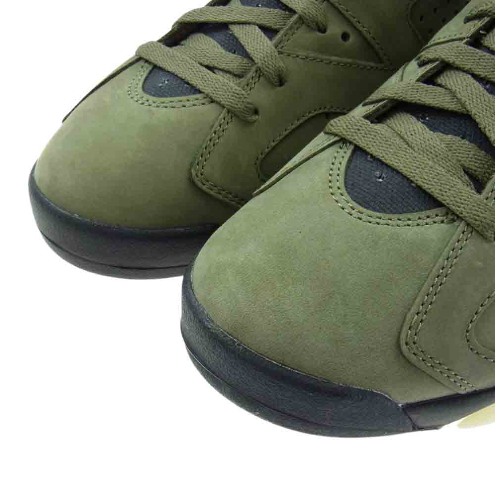 NIKE ナイキ CN1084-200 AIR JORDAN 6 AJ6 RETRO SP TRAVIS SCOTT トラヴィススコット エアジョーダン レトロ スニーカー モスグリーン系 26.5cm【美品】【中古】
